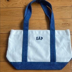 GAP mini canvas and denim tote